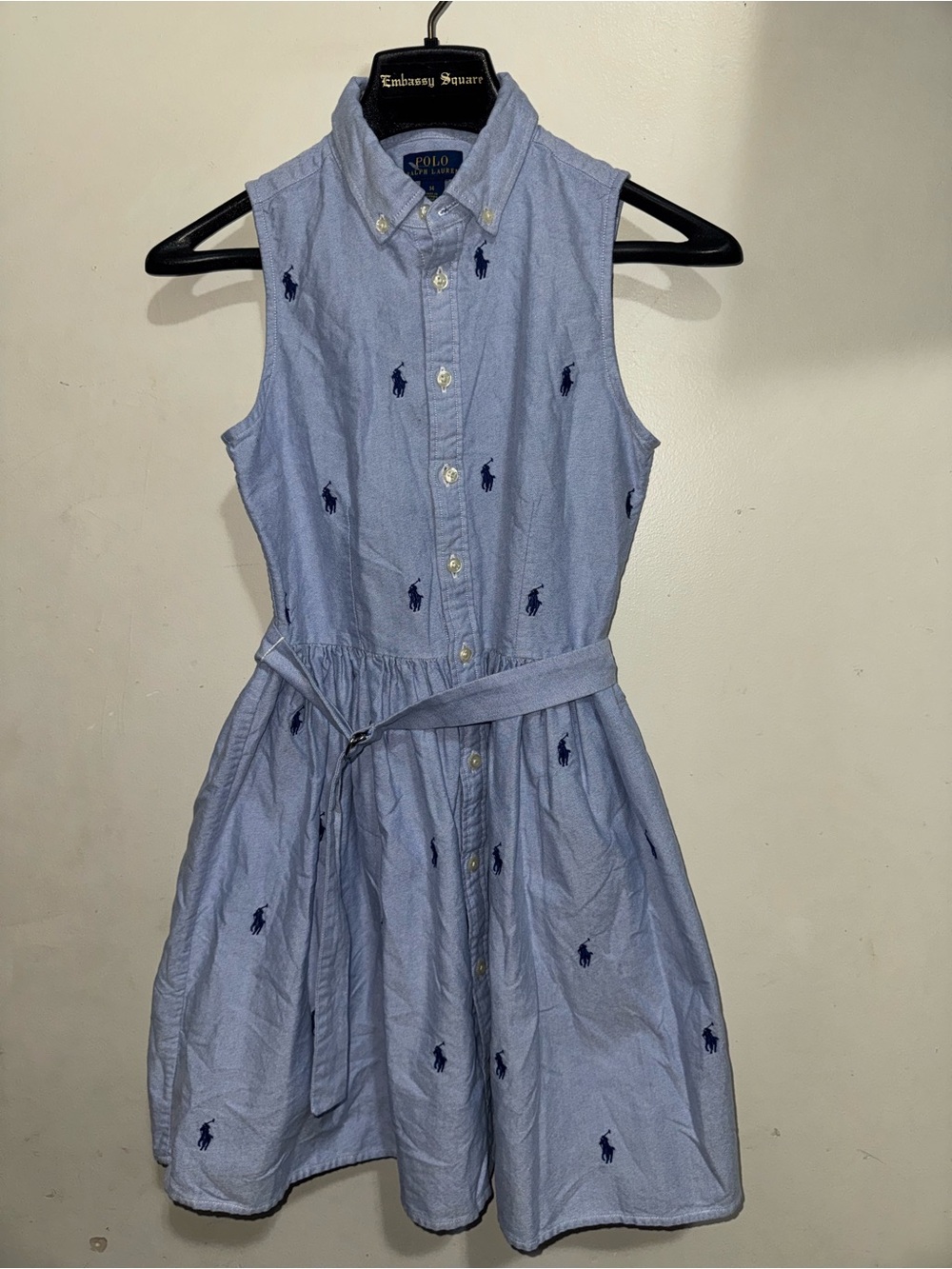 NWOT Girls Ralph Lauren Embroidered Horse All Over sz 14